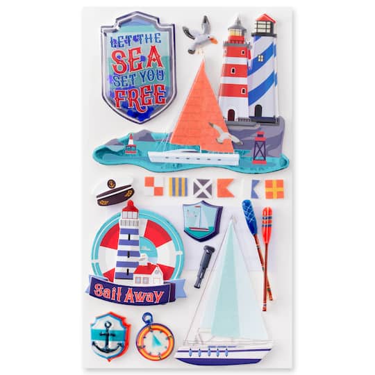 12 Pack: Nautical Stickers by Recollections™